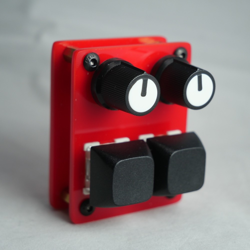 madMidiMini Compact Midi Controller with 2 Note Buttons 2 Potentiometers and LED