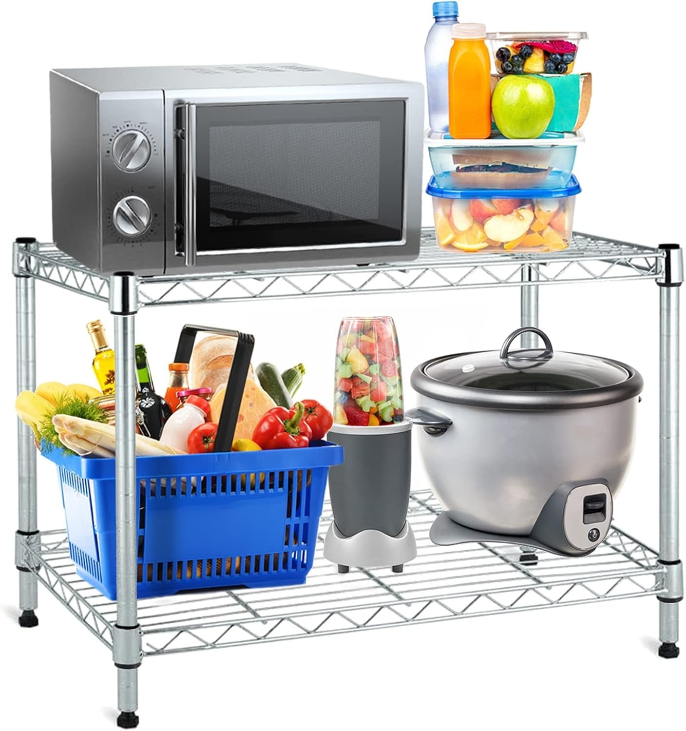 8 Pcs Shelf Lock Clips for 1" Posts - Durable Black Wire Shelving Replacements