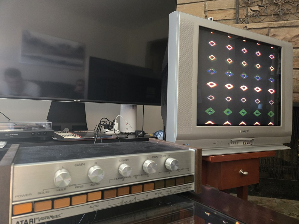 Atari Video Music C-240 Visualizer Tested Working