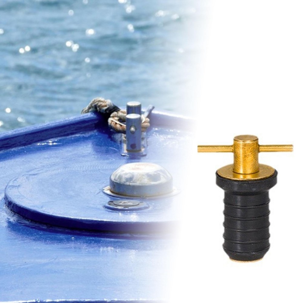 Brass Handle Drain Plug Marine Boat Drain Plug T handle 17mm