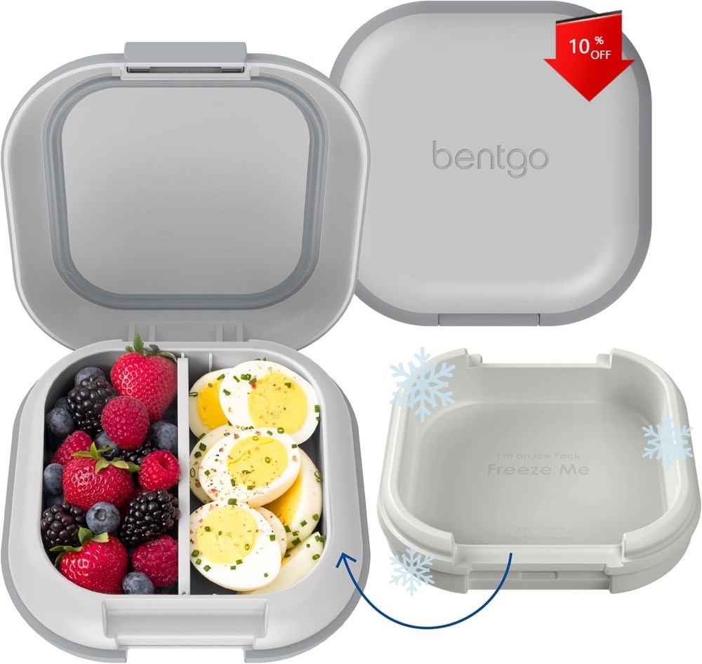 Leak-Proof Lunch Box—2.7 Cups Capacity (Refreshing Gray)