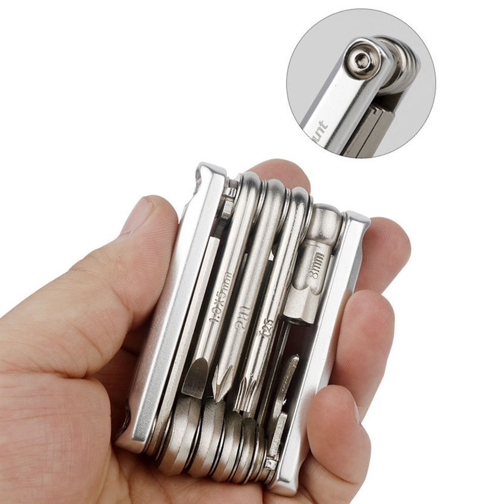 Portable and Versatile Bike Fix PatchTool 12 Functions for All Bike Types