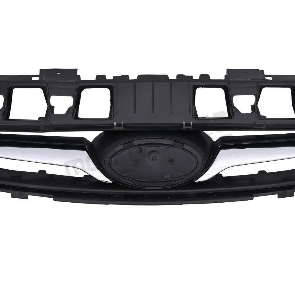 Front Bumper Upper Lower Grille Fog Bezel for 2014 2015 2016 2017 Hyundai Accent