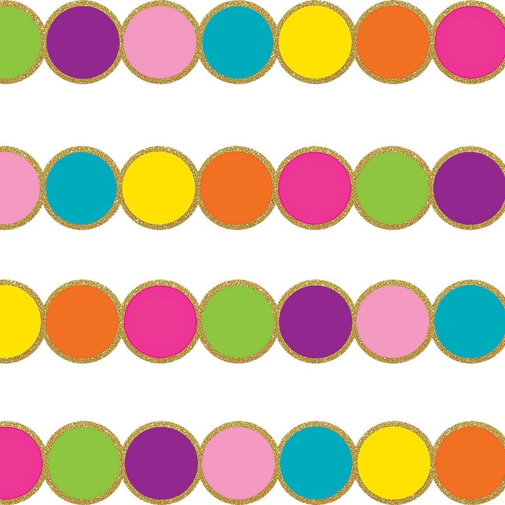 Confetti Circles Die-Cut Border Trim by Teacher Created Resources