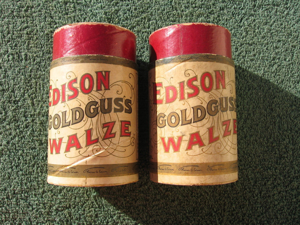 Vintage Edison Phonograph Empty Record Cylinders
