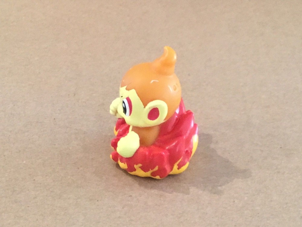 2009 Pokemon Finger Puppet Evil Chimchar Figure Catch Them All Nintendo Bandai