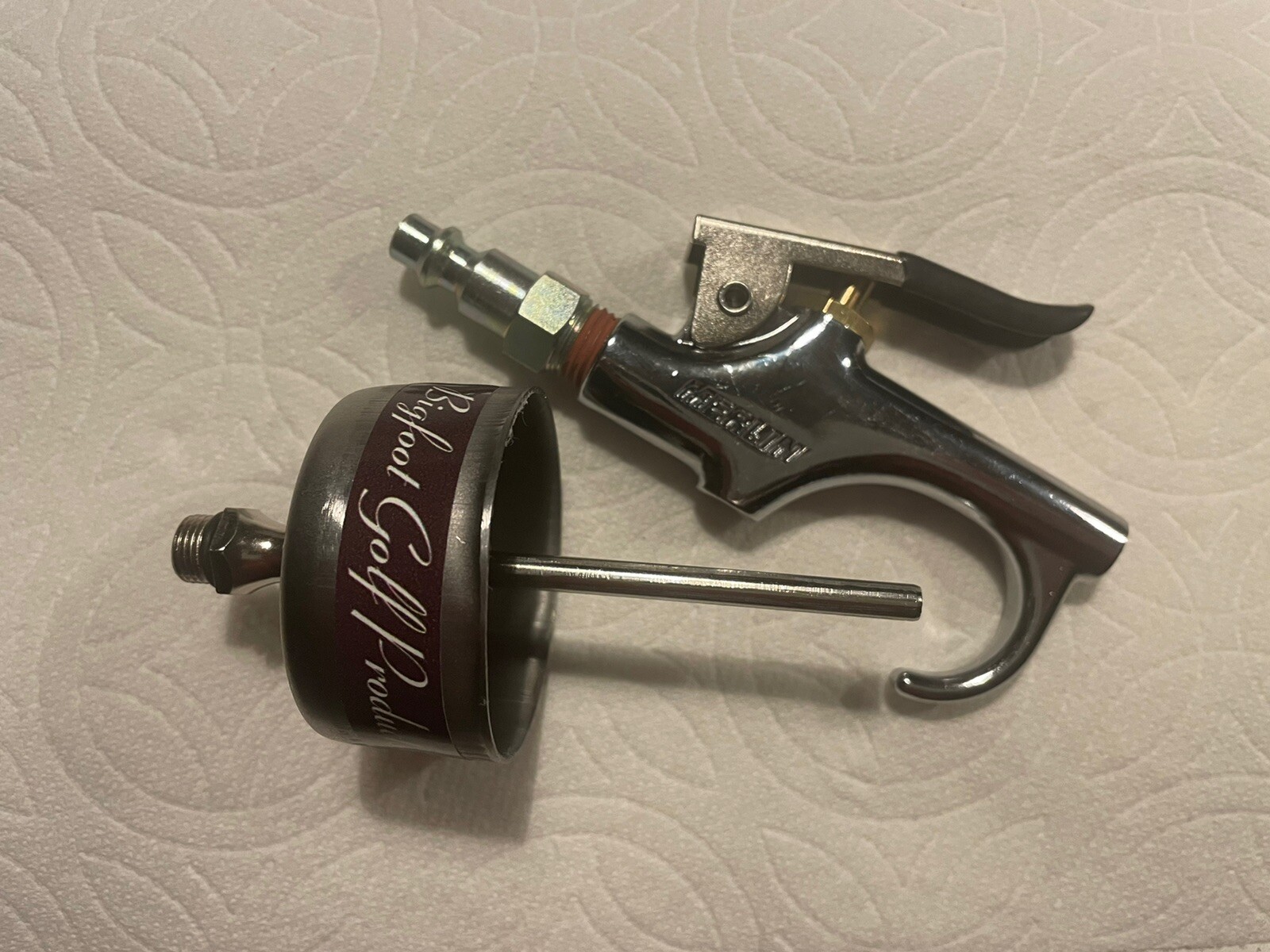 Golf Grip Install Air Tool Attachment Sz 1.9” Metal Cup, Fits All Grips USA Made