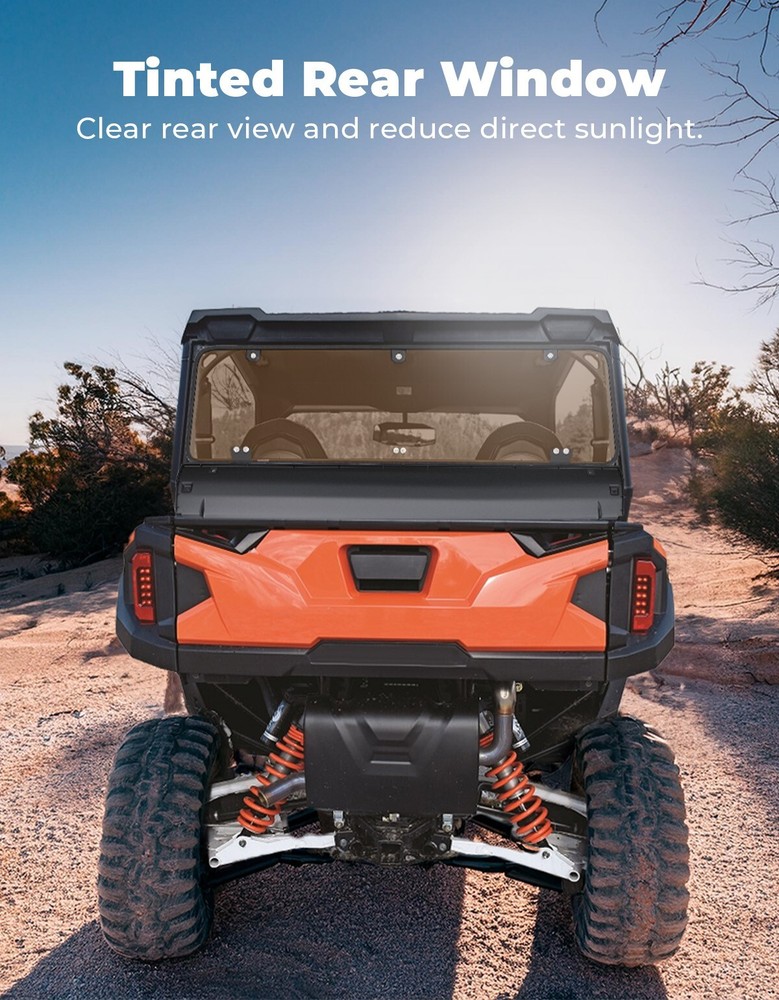 Rear Windshield Scratch Resistant Window for Polaris General 1000 /XP 4 1000