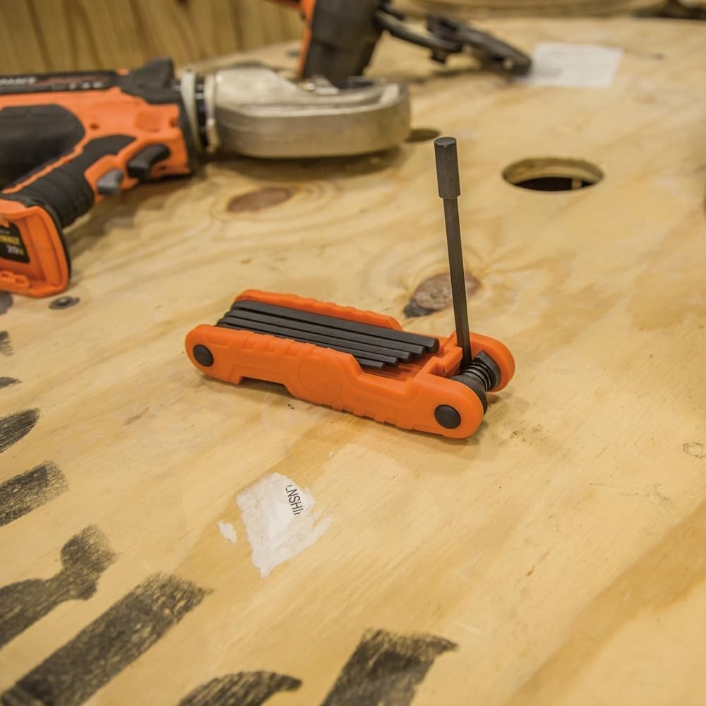 21-Key Pro Folding Hex Key Set – SAE & Metric, High-Leverage Blades