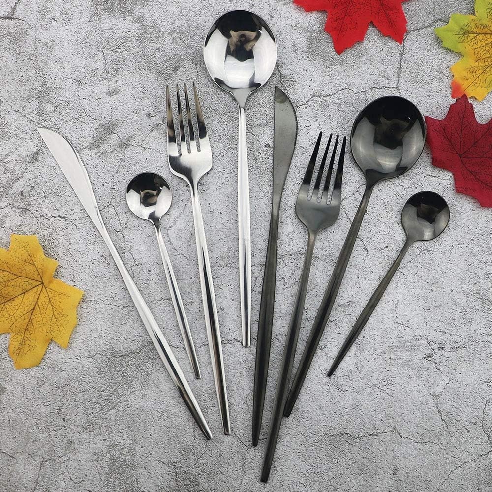 24 Pieces Silverware Flatware Cutlery Set Stainless Steel Tableware