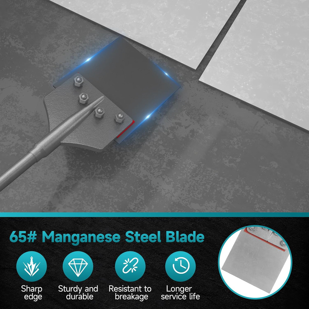 6" SDS-Max Floor Scraper Chisel for Quick Tile & Adhesive Removal
