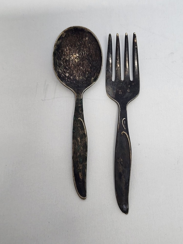 Vintage William Rogers Silverplate ? Minature Fork and Spoon