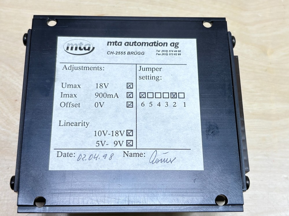 Maxon 108302 Motor Control Controller mmc - Linear Servo