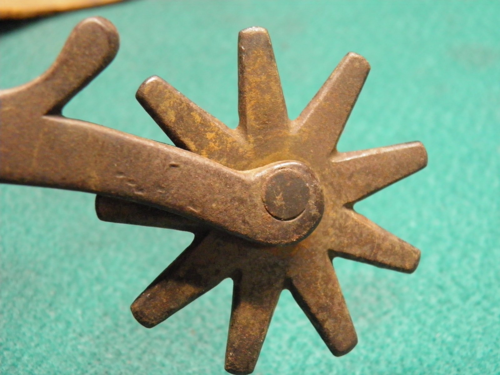 NICE OLD VINTAGE PAIR OF CROCKETT WESTERN COWBOY SPURS