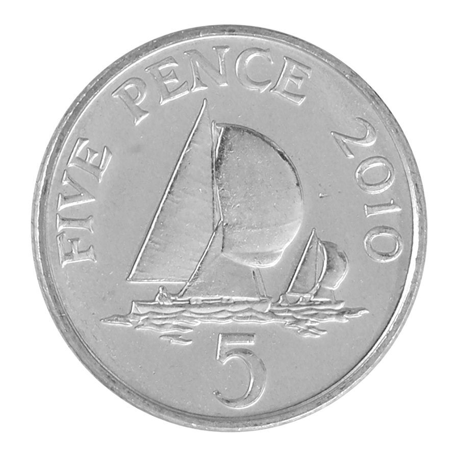 Guernsey 5 Pence, 2010, KM #97, Mint