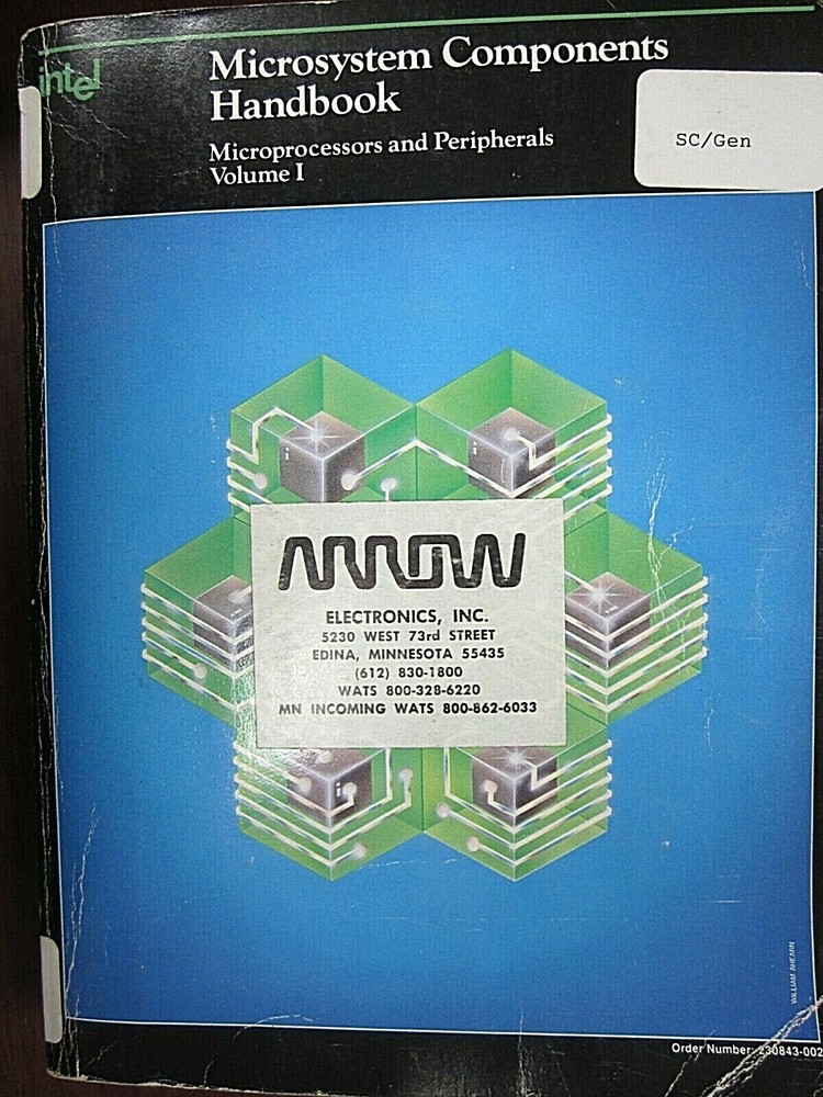 Intel Microsystem Components Handbook Microprocessors & Peripherals Volume 1