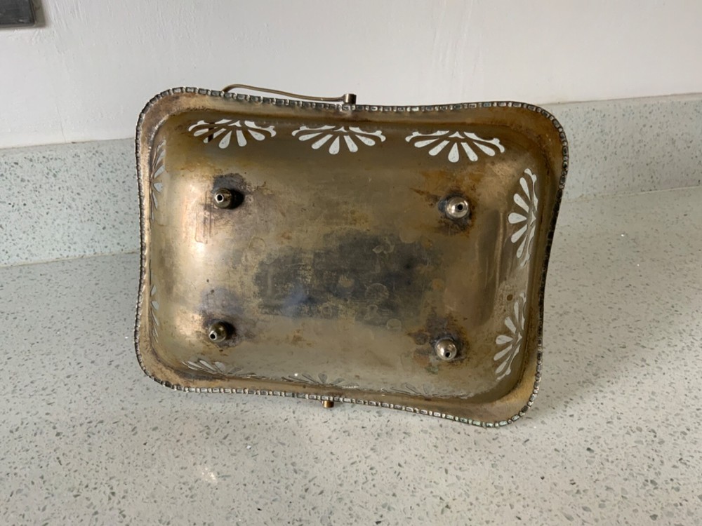 Vintage EPNS silver plated pierced basket