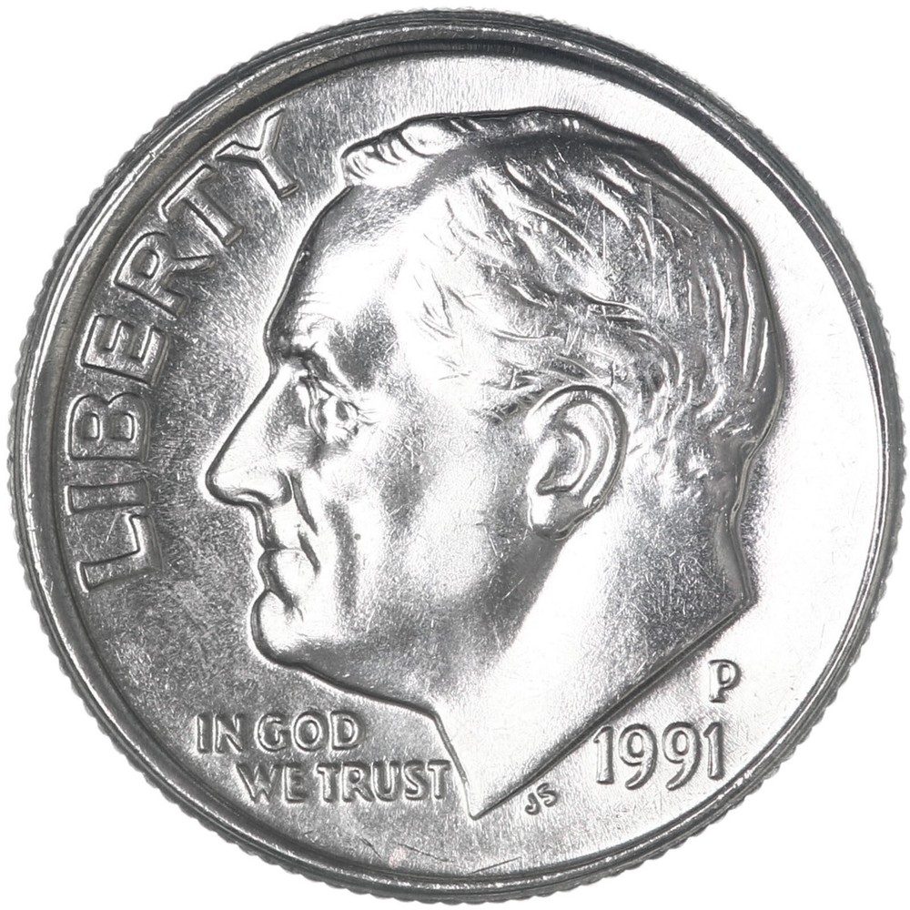 1991 P Roosevelt Dime BU US Coin