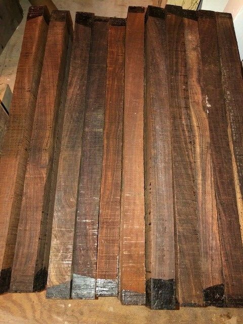 COCOBOLO WOOD TURNING BLANKS 1 1/2" x 1 1/2" x 24"  Pool Cue Blank Free Shipping