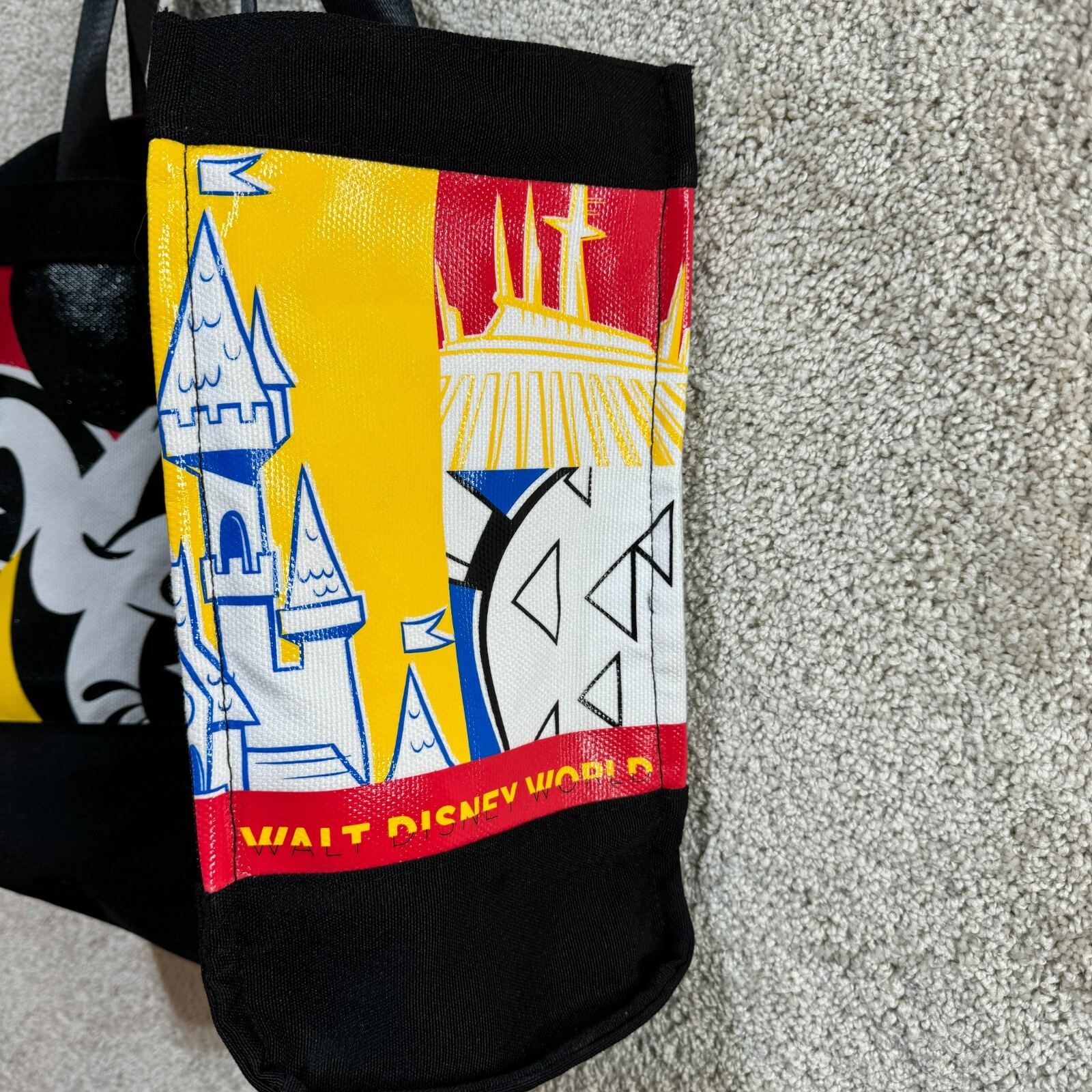 Disney Parks 2021 Mickey Mouse Tote Bag Multicolor Walt Disney World Color Block