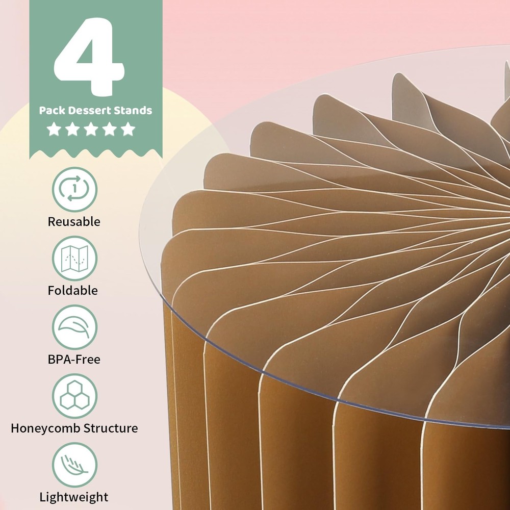 Buffet Risers Food Risers for Buffet Table Acrylic Risers Display Stands Tall...