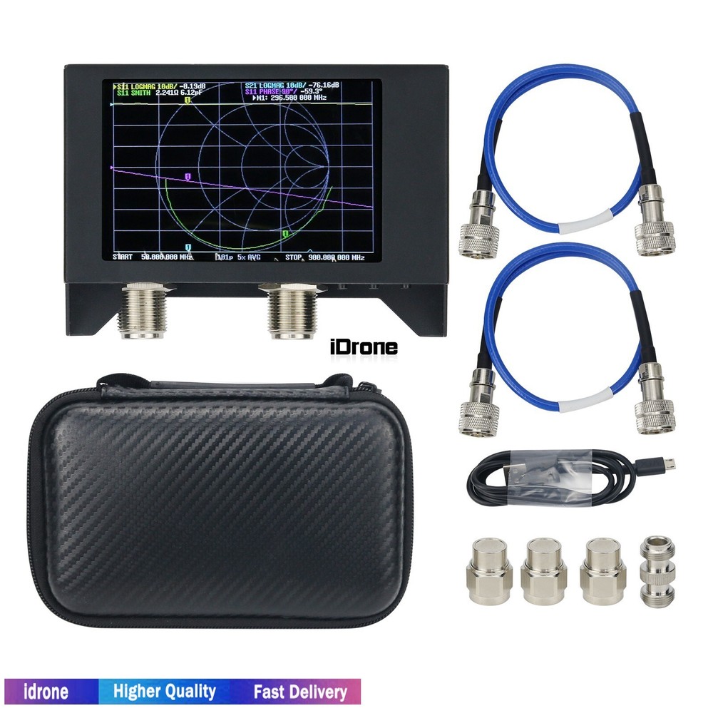 50kHz-3GHz Vector Network Analyzer Meter Antenna Analyzer Featuring 4" Display