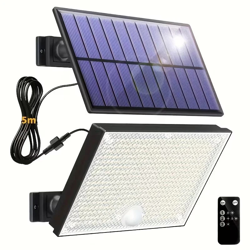 Solar Panel Lamp Motion Sensor Light Outdoor Garden 400LED 5M