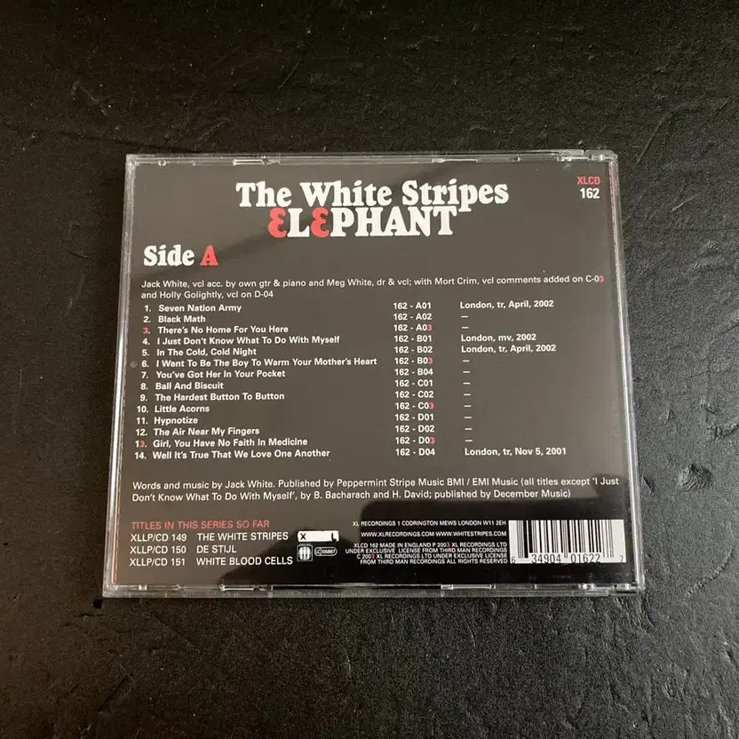 White Stripes - Elephant UK CD (2003) - Used