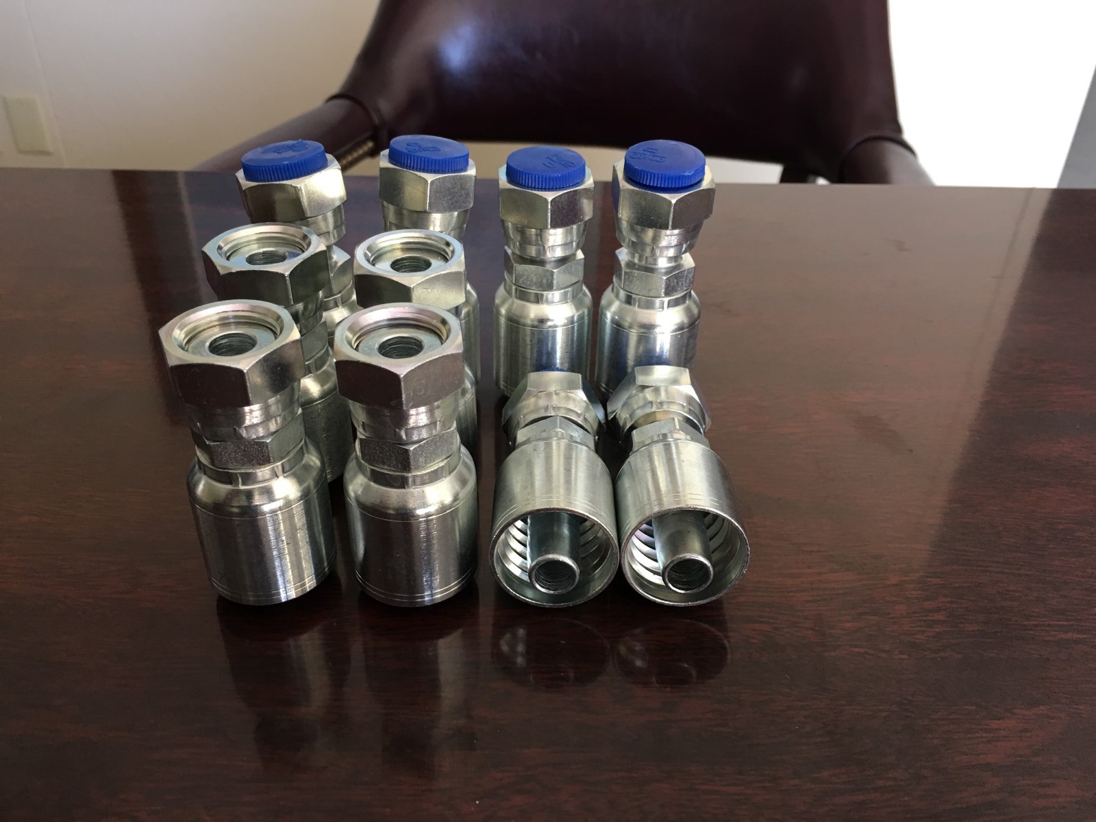 1JS43 8-8 AFTERMARKET HYDRAULIC HOSE FITTINGS 1/2 FLAT FACE 10PK