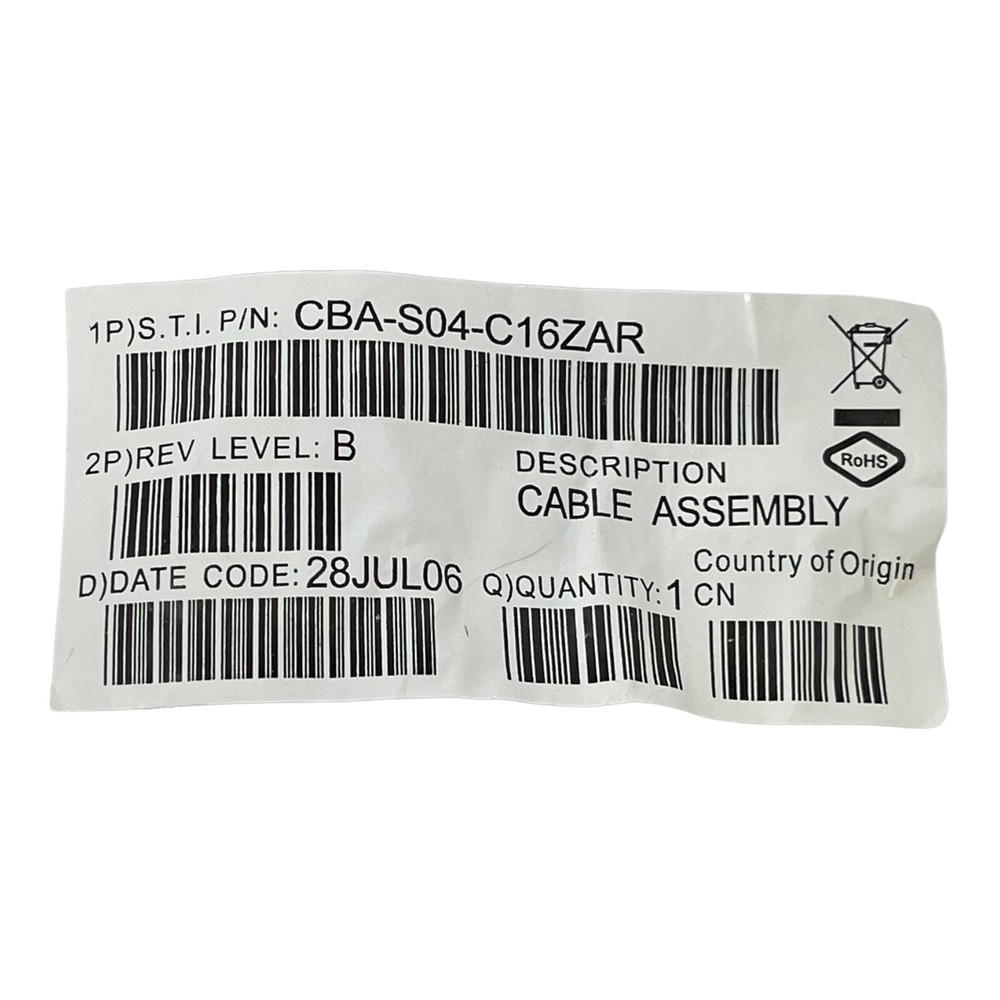 CBA-S04-C16ZAR Synapse Adapter cable, 16 ft, Coiled NEW/UNUSED SURPLUS