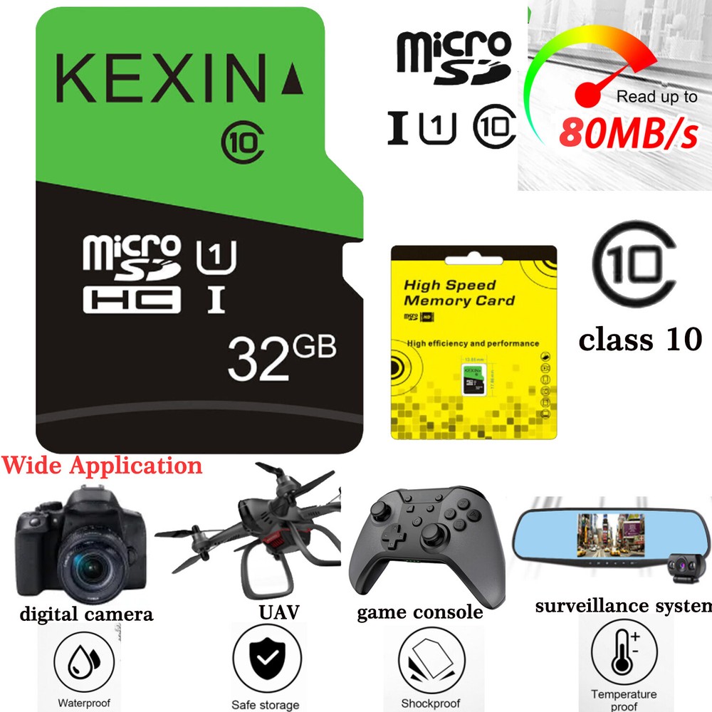 3Pack 32GB Micro SD SDHC Class 10 TF SD Flash Drive Memory Card For Phone Camera
