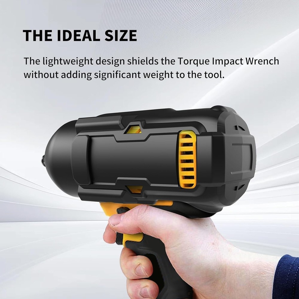 High-Torque Impact Wrench Rubber Protective Boot - 1/2 In, Superior Durability