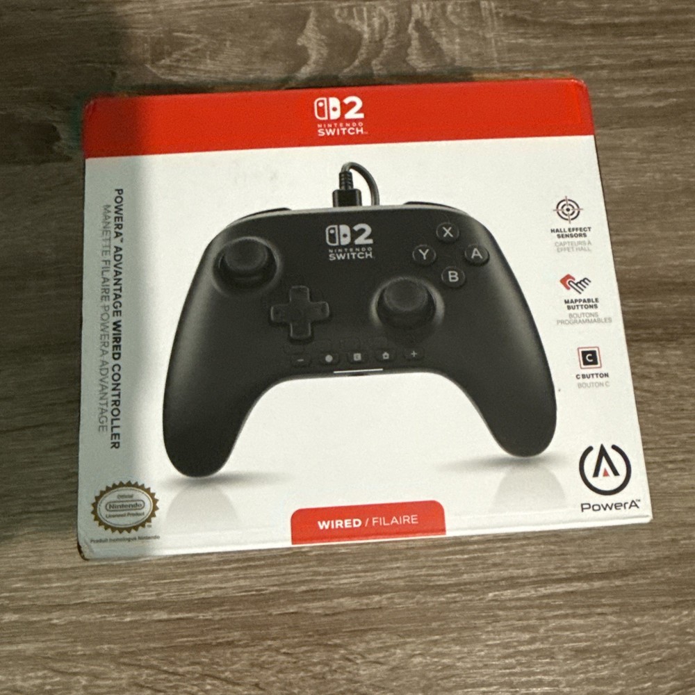 PowerA - Advantage Wired Controller for Nintendo Switch 2, Black ~ NEW FREE SHIP
