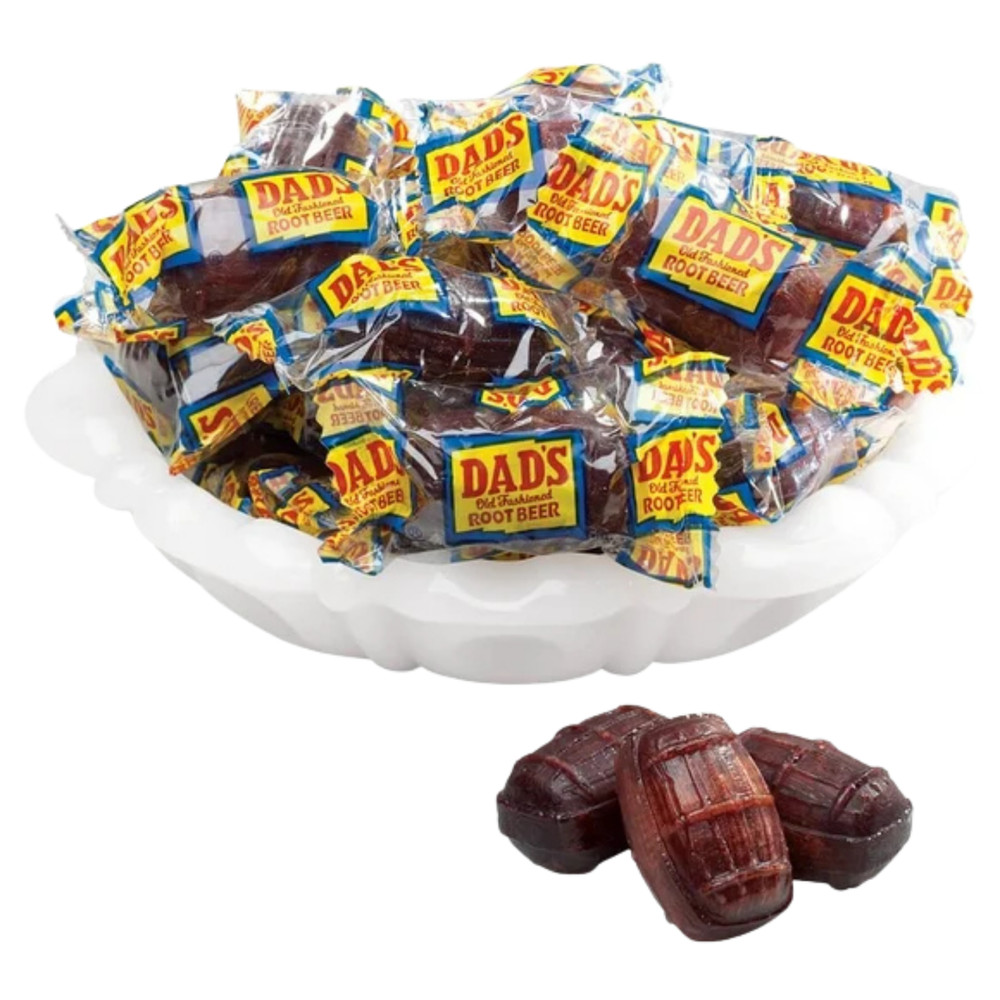 Dad’s Root Beer Barrels 1 lb Bulk Wrapped Old Fashioned Candy