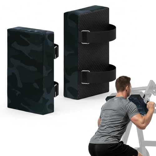 Hack Squat Shoulder Pads 2 PCS – Thick Foam Cushion with Adjustable Camouflage