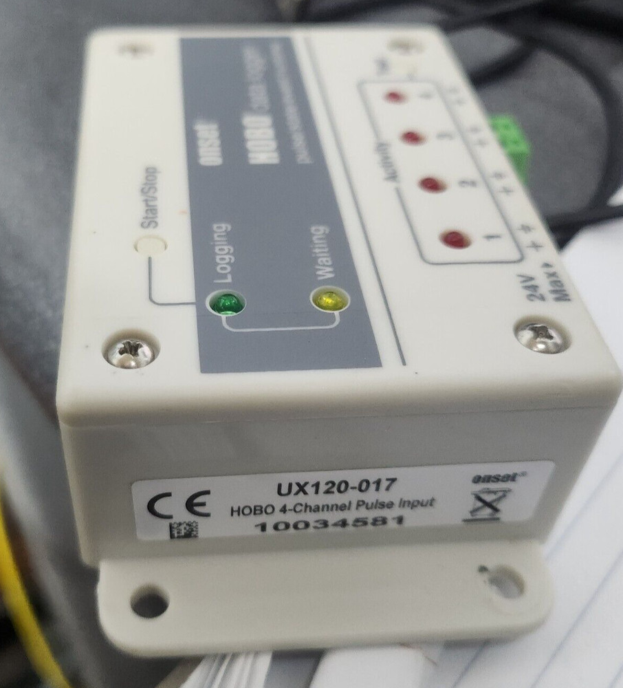 Onset HOBO UX120-017 Data Logger 4-Channel Pulse input with USB Cable