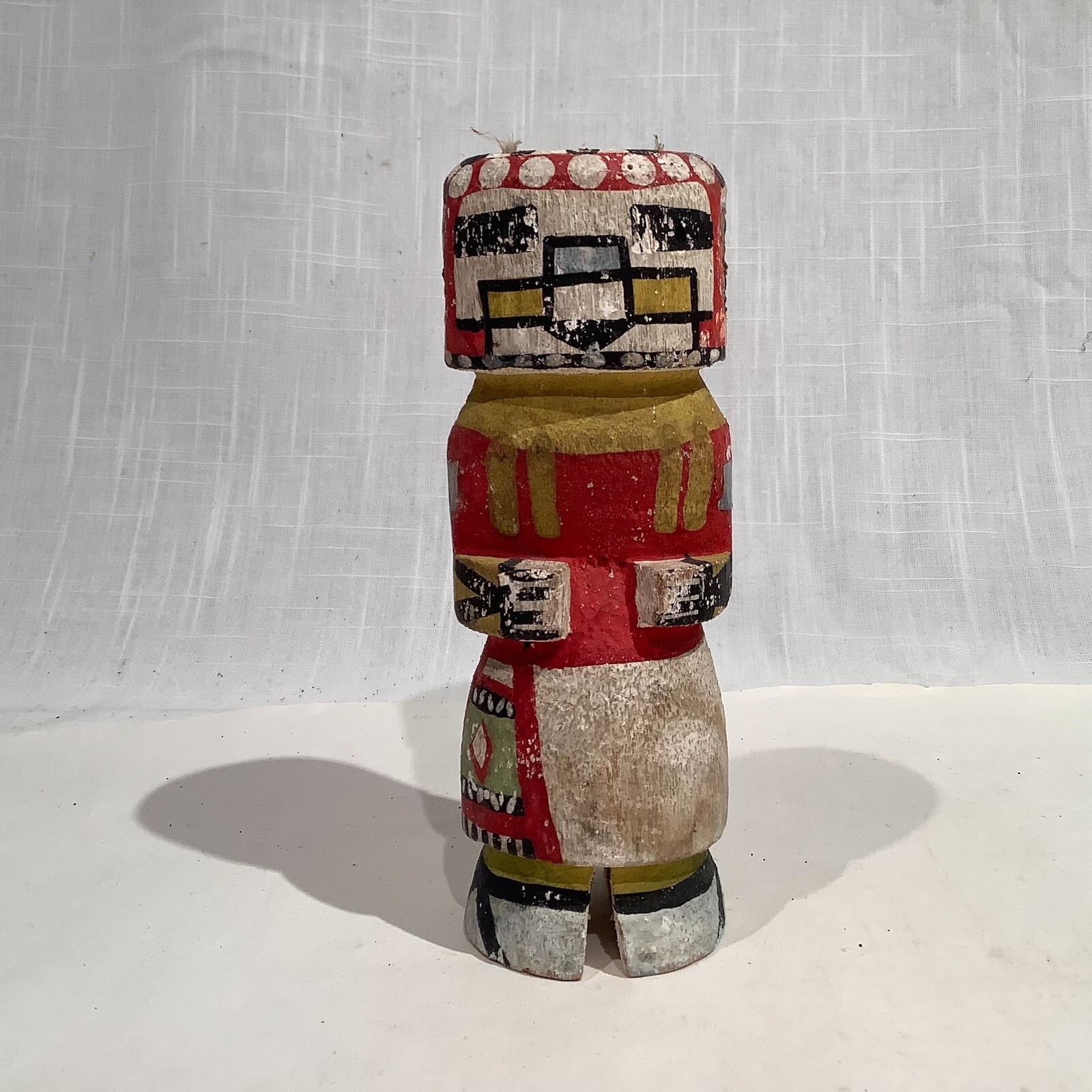 ORIGINAL 1930's-1940's HOPI COTTONWOOD KATSINA DOLL, 5.5", PROB. BY OTTO PENTEWA