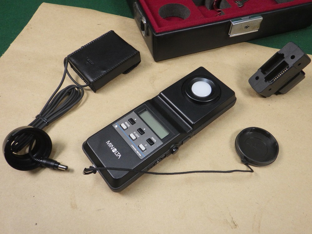 Minolta CL-100 Chroma Meter with case, accessories Works