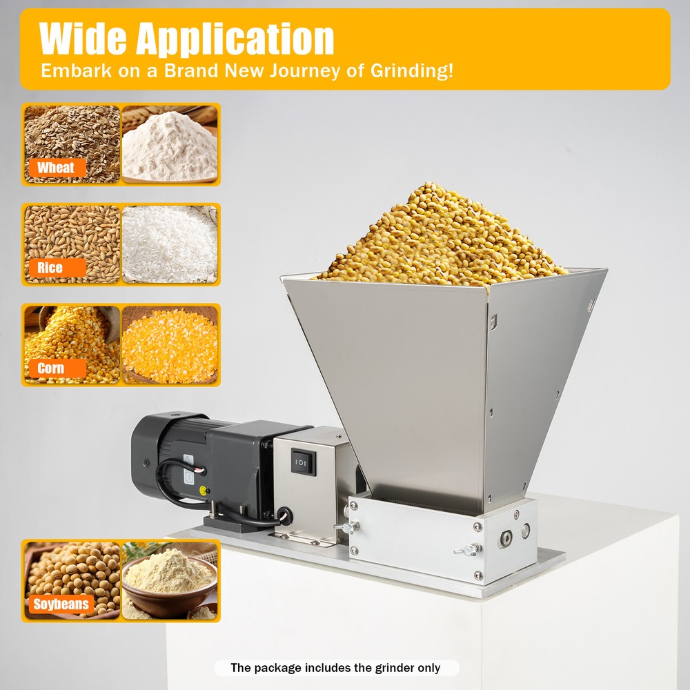 Electric Grain Animal Poultry Feed Mill Wet Dry Grinder Corn Rice Multi-function