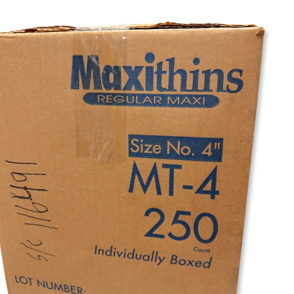 Maxithins Regular Maxi Pads MT-4 Individually Boxed Regular Protection 250 Count