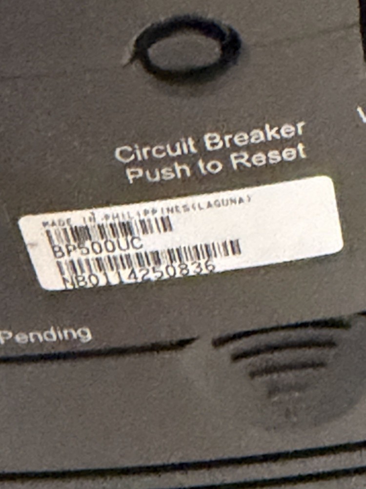APC Back Ups Pro 500 - No Battery Included