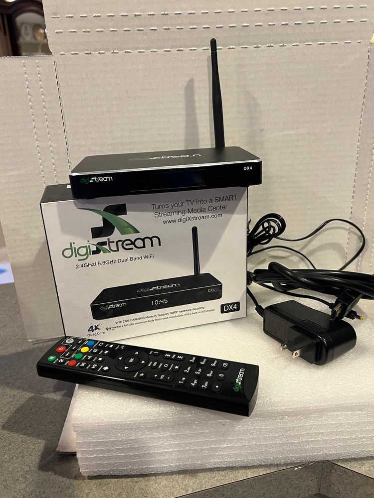 DigiXstream DX4 Quad Core 4K HD Streaming Player. Used