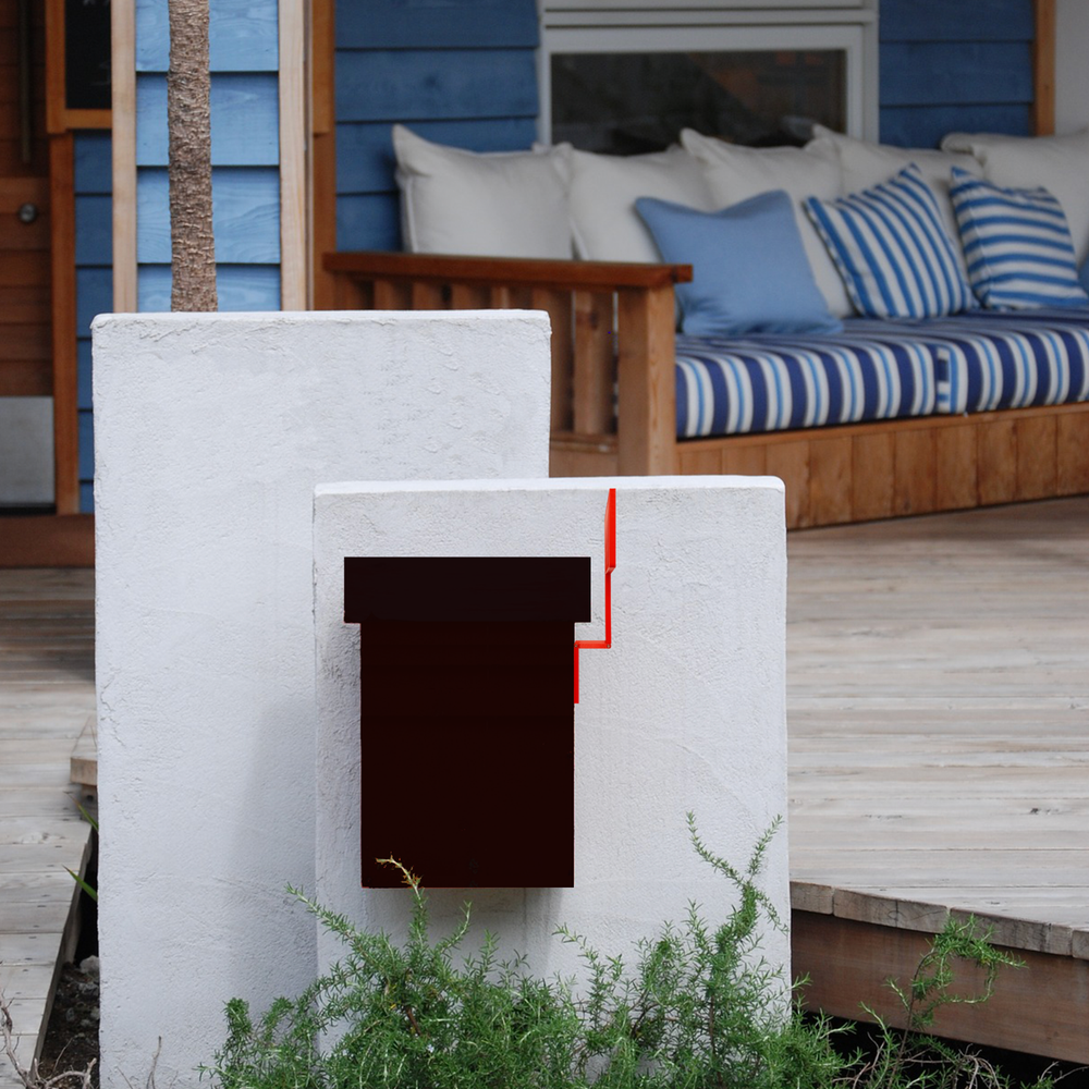 MCCHJoy Folding Vertical Mailbox Flag, Wall Mounted Mailbox Flag, No Tools