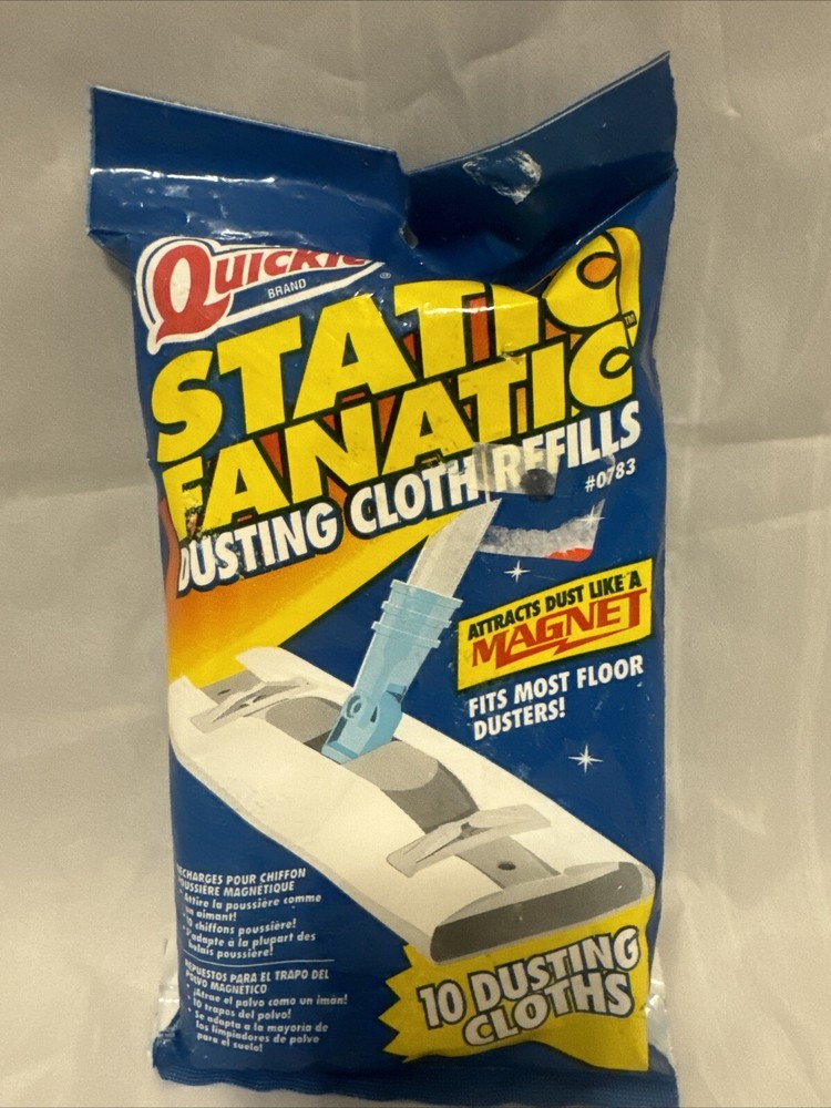 Quickie Static Fanatic Dusting Cloth Refills 10 Ct #0783 NOS