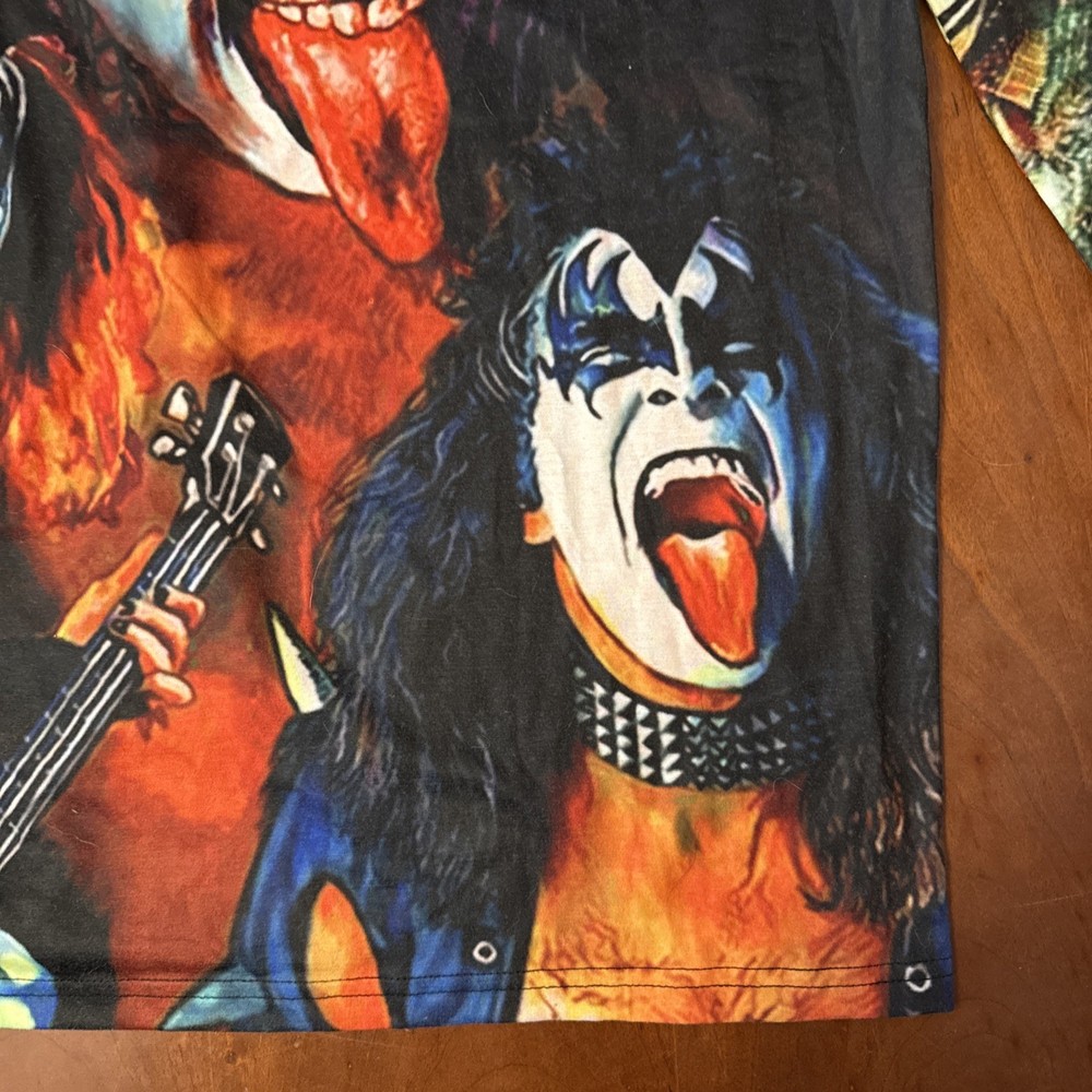 Long Sleeve KISS Band Shirt Size XL