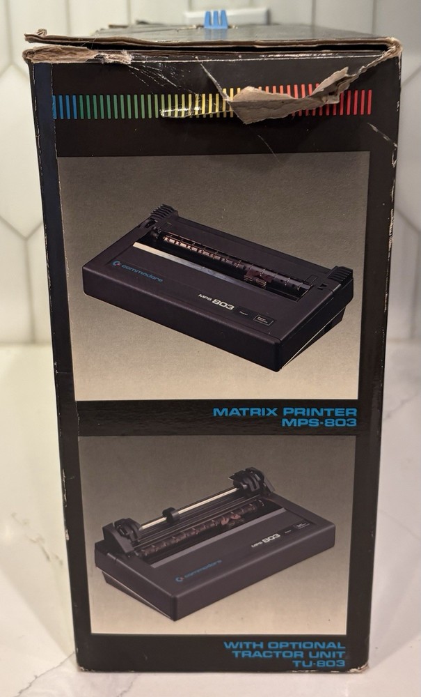 Commodore MPS-803 Dot Matrix Printer POWERS ON. For Parts Only. See Video ▶️