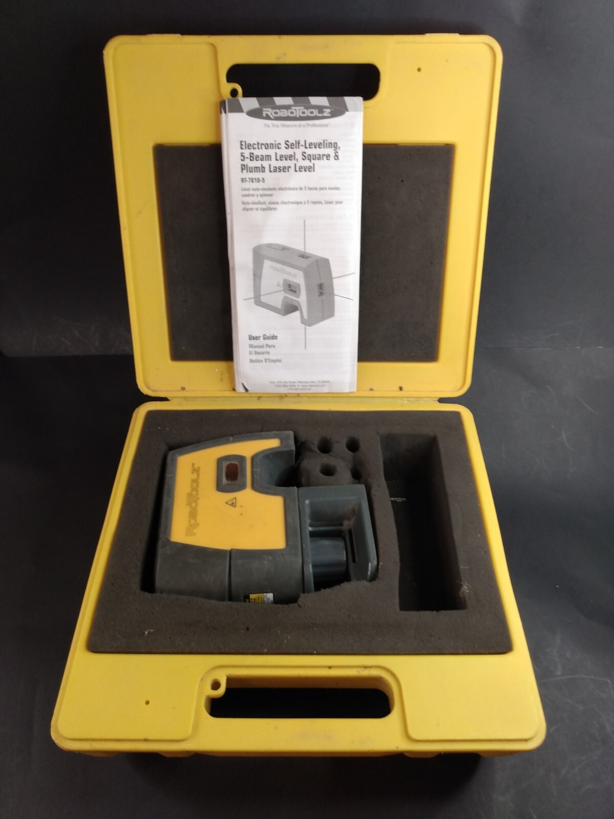 Robotoolz Lazer Level Electronic Level With Case PARTS ONLY READ