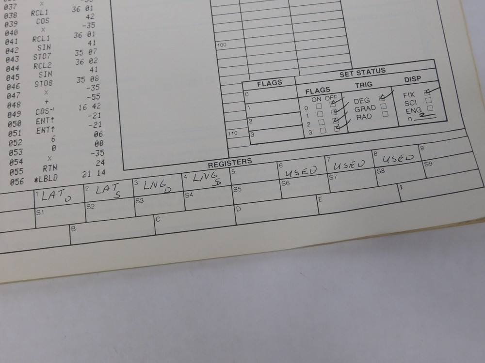 Hewlett-Packard HP-67 / HP-97 User's Library Solutions - Avigation