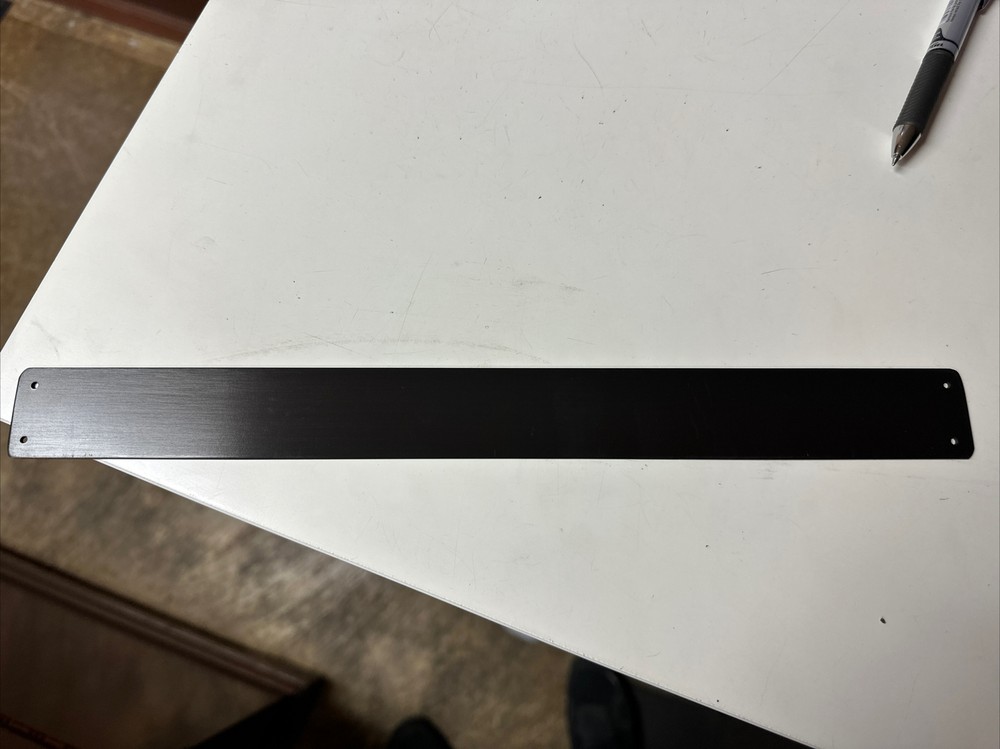 Bar Stool Kick Plate Protector Rectangular Shape 1-1/4” Wide X 13” Long Flat