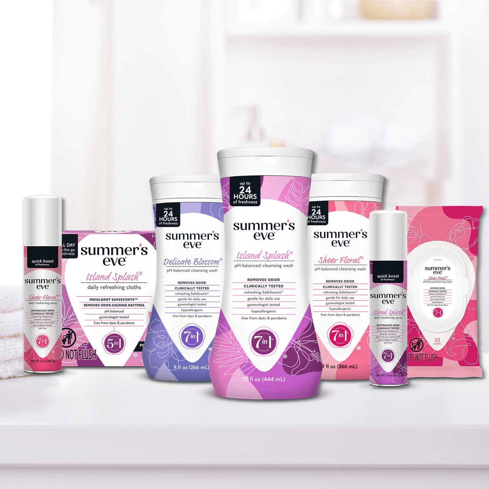 Summers Eve Amber Nights Feminine Wipes, with Gentle pH-Balanced Formula